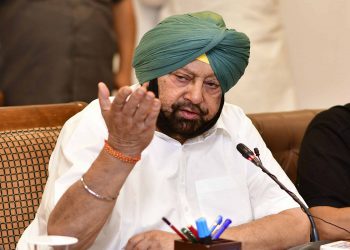 Chandigarh: Punjab Chief Minister Captain Amarinder Singh addresses a press conference in Chandigarh, on May 23, 2019. (Photo: IANS)