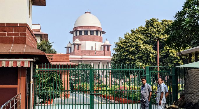 New Delhi, India - December 05, 2019: Supreme court of India building in New Delhi, India.