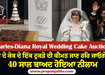 Charles-Diana Royal Wedding Cake Auction: The price of a piece of wedding cake will be unknown, the auction was held after 40 years