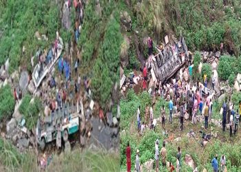 25 people died due to the bus falling into the ditch, many were injured