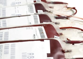 Human blood in storage