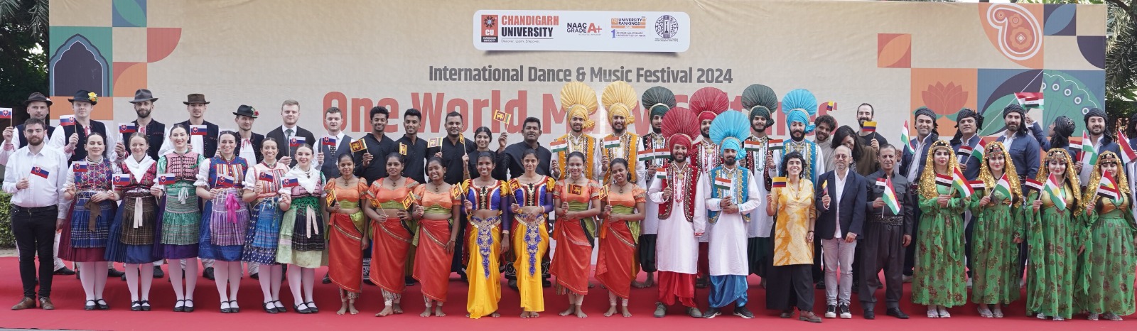 International artists enthralled the audience with their performances at the International Dance and Music Festival at Chandigarh University.